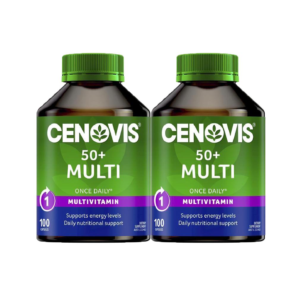CENOVIS Multi 50+ Once Daily 100 Capsules 2ea