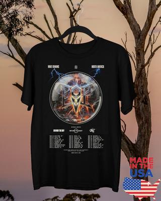 POP EVIL Весенний тур 2025 по Северной Америке Футболка Полный размер S-5XL Унисекс Футболка