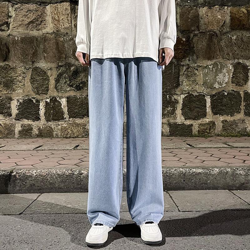 Мужские джинсы High Street Straight Loose Wide Leg Jeans Baggy Jeans Men's Jeans Корейская версия Casual Pants
