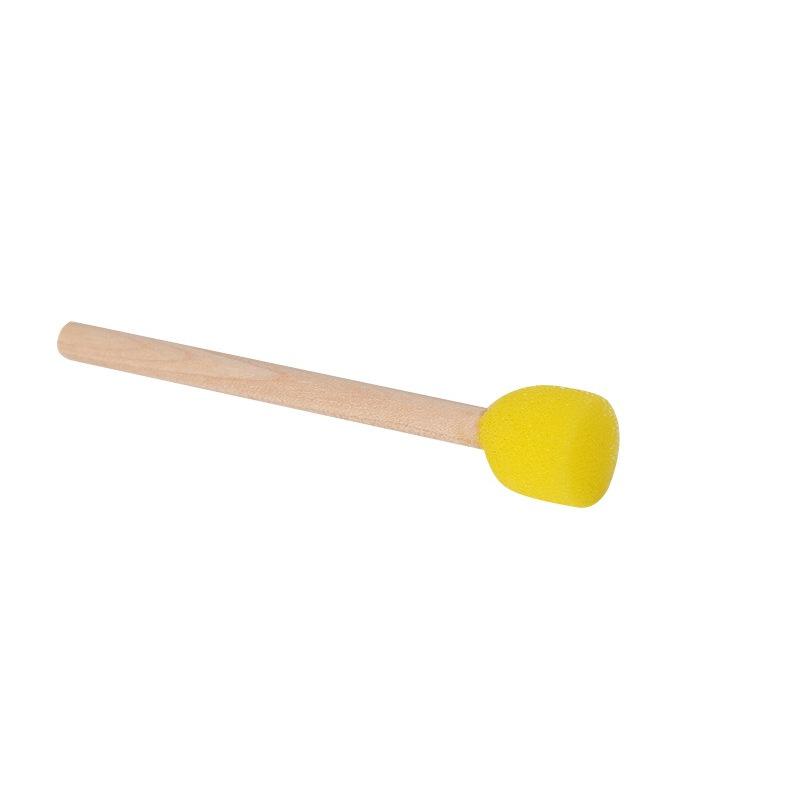 5Pcs Round Sponge Painting Brushes Wooden Handle Mushroom Sponge Stamper Foam Paint Brush Stencils Tools