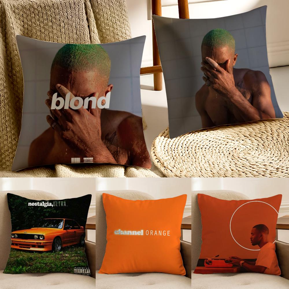 Smooth RB American Singer FFrank Ocean Cushion Cover Pillowcase Antidustmite living Room Sofa Decor Cushion Room