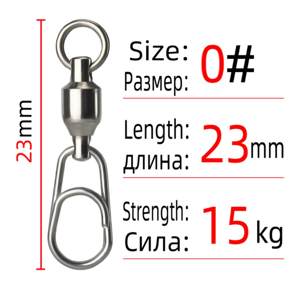 Fishing Accessories Lure Connecting Ring Jig Connector Oval Split Rings Bearing Swivel Snap Rolling
