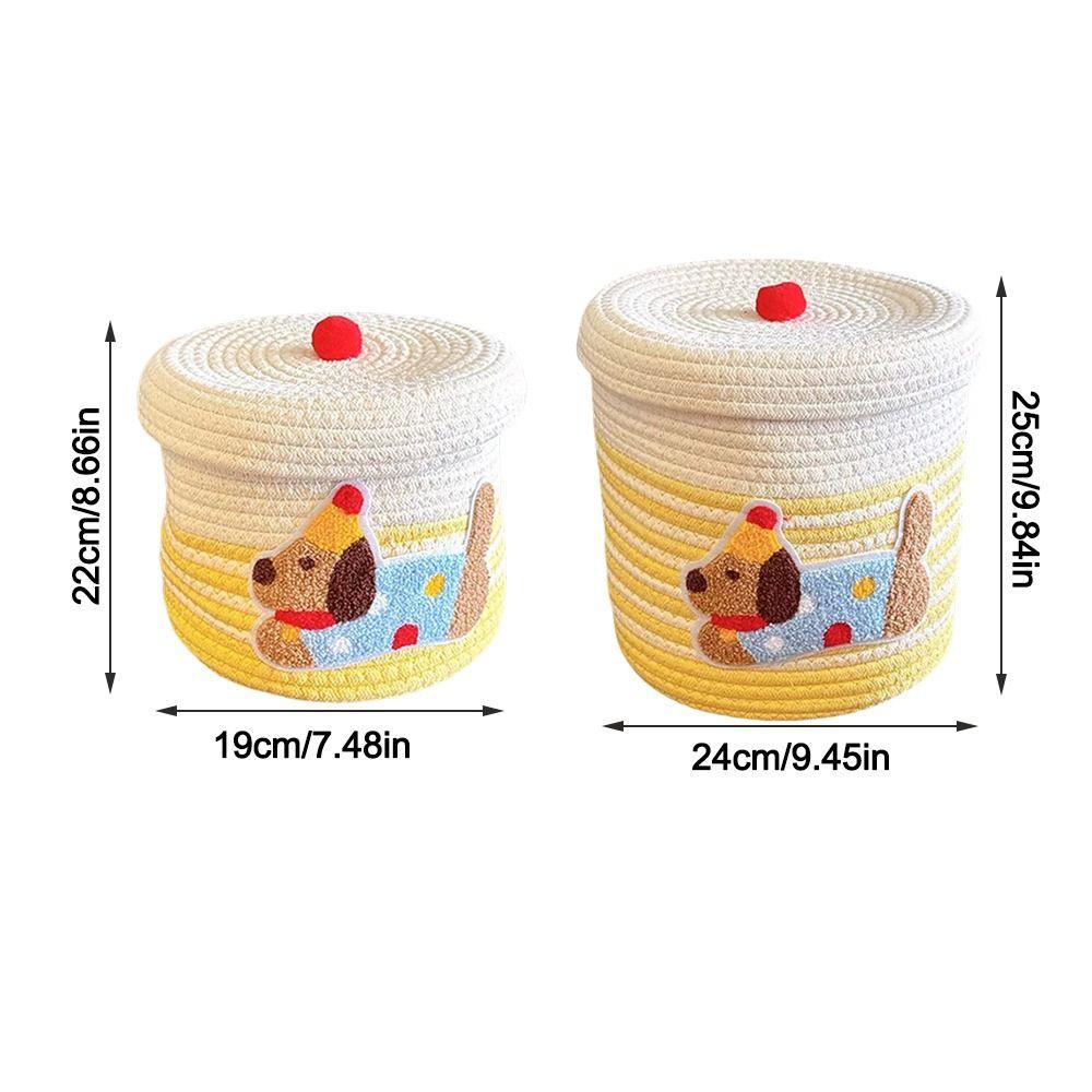 Пылезащитная плетеная корзина для хранения большой вместимости, корзина для организации дома, корзина для хранения с крышкой