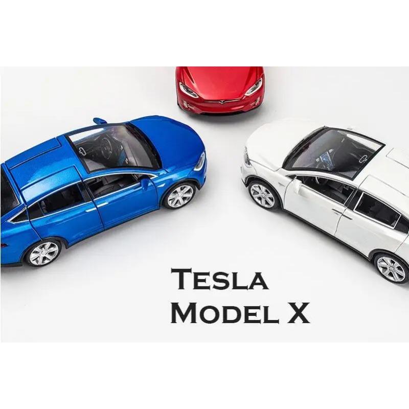 1:32 Модель X Модель S Сплав Модель автомобиля Литые под давлением Металлические Игрушечные транспортные средства Модель автомобиля Симуляция Звук и свет Коллекция Детский подарок