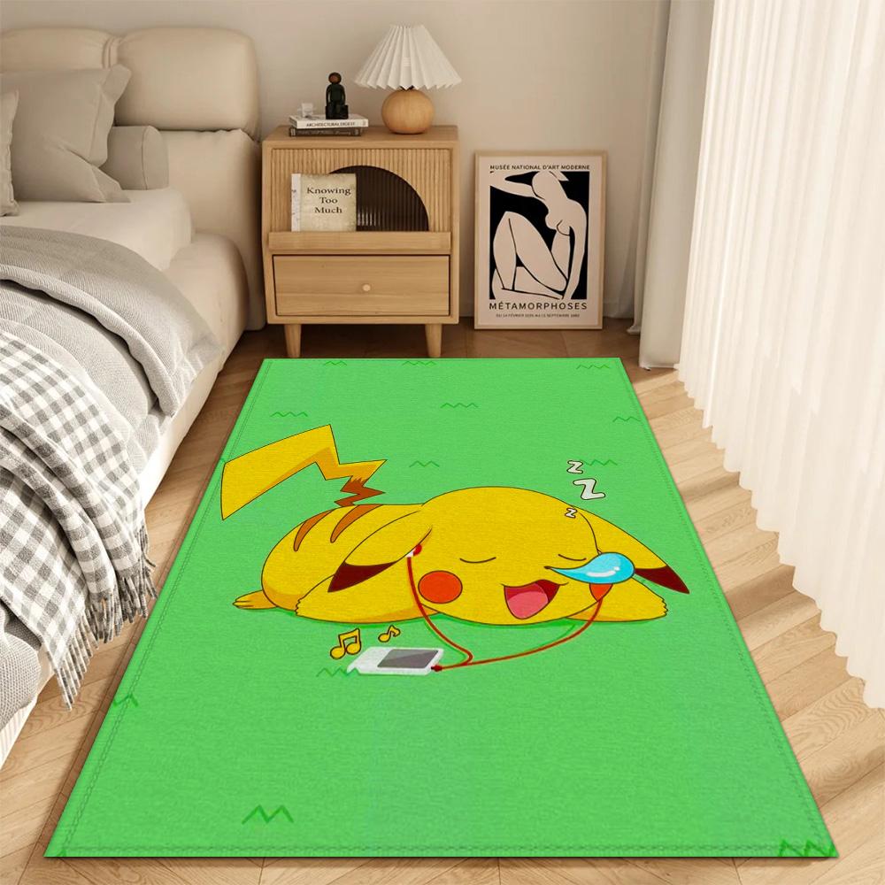 Fashion Entrance Mat Kitchen Carpet Living Room Rugs Decoration P-pikachu Super Absorbent Bathroom Rug Doormat Front Door Bath
