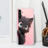 Милый черный кот Мяу Чехол для телефона Аниме Для Samsung Galaxy A17 A37 A57 A16 A26 A36 A56 A15 A25 A35 A55 A14 A24 A34 A54 A13 A23 A33