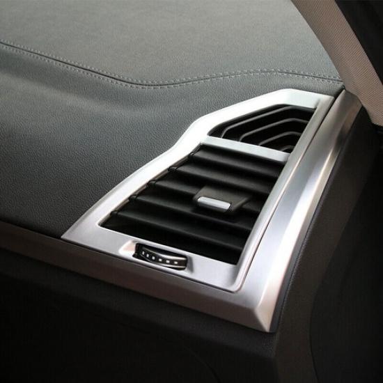 For BMW X3 G01 X4 G02 2018- ABS Silver L&R AC Air Outlet Vent Cover Trim 2X