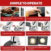 Grommet Kit of 1/4" and 3/8" Punch with 500 Pcs Metal Eyelets,Handheld Heavy Duty Eyelet Pliers Rivet Press Tool Set