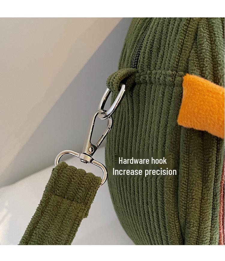 2025 Капибара Мультяшная Плюшевая Лоскутная Сумка Кроссбоди На Плечо - Большая Вместимость, Милый Дизайн