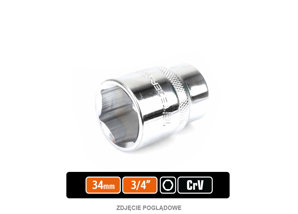 Socket wrench 3/4" hexagon 34 / TEGER