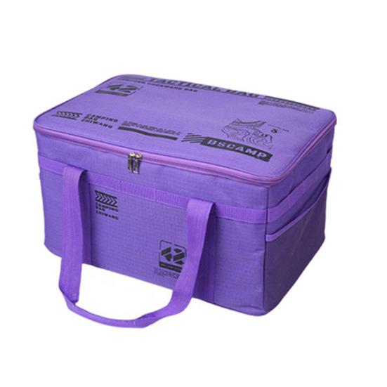 Тактическая сумка для хранения для кемпинга 42 л, органайзер-тоут с перегородками, водонепроницаемая ткань Оксфорд, складной органайзер для посуды для кемпинга, путешествий, автомобиля