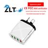 4-портовое USB-быстрое зарядное устройство 5В/9В/12В QC3.0, Европейские/Американские/Британские/Австралийские стандарты, Новая модель
