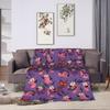 Courage Cowardlys Dog Flannel Blanket Cartoon Warm Soft Throw Blanket for Living Room Airplane Travel Bedspread Sofa Bed Cover