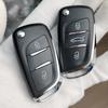 Модифицированный Для Citroen C2 C3 C4 C5 Berlingo Для Peugeot 107 207 307 307S 308 407 607 Складной Брелок для Автомобиля Корпус Чехол Обложка
