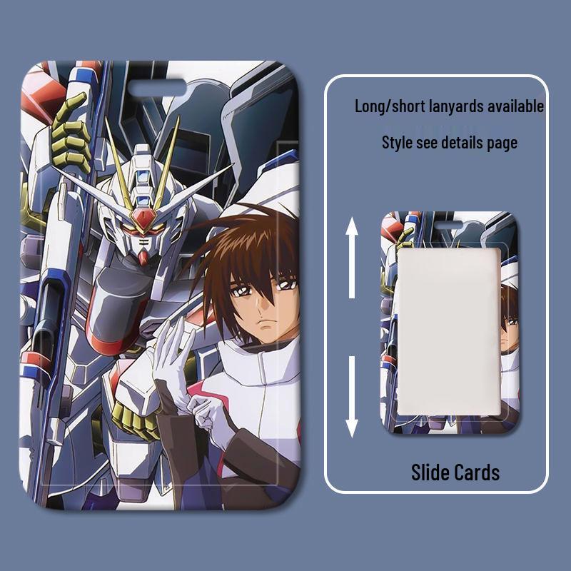 Силиконовый держатель для карт Gundam Seed для студенческих, рабочих, ID и кампусных карт.