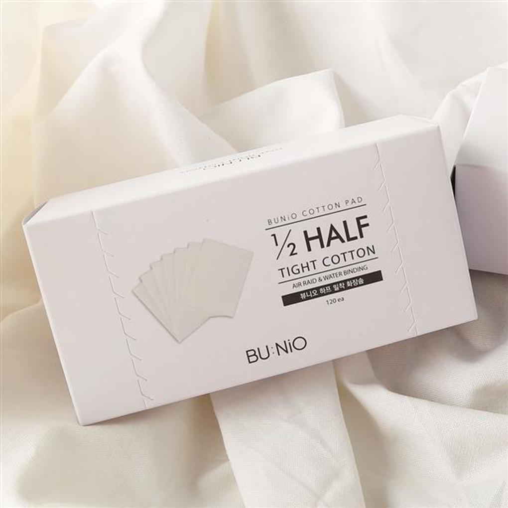 BU:NiO Half-Adhesive Cotton Pads (For Toner Packs) 120p