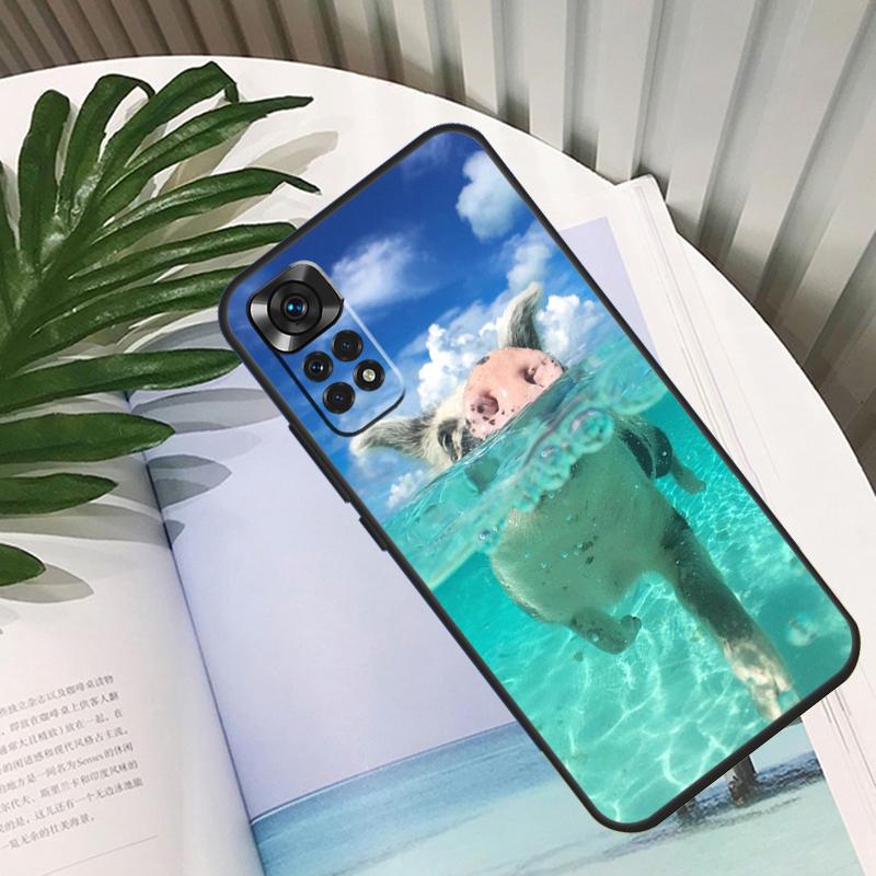 Милый Розовый Свинья Чехол Для Xiaomi Redmi Note 14 10 11 12 13 15 Pro Plus Чехол Для Redmi 15 15C 14C 12C 10C 13C