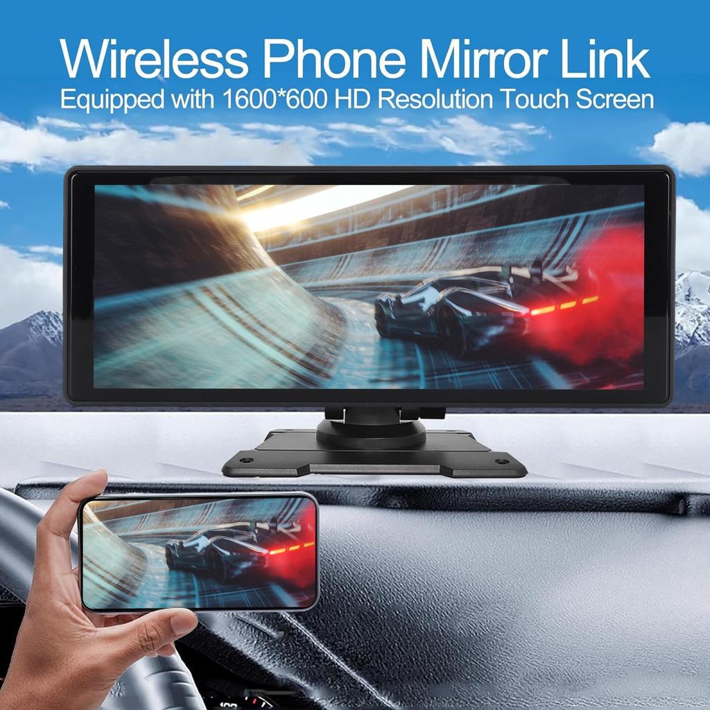 Дюймовая автомобильная стереосистема с резервным WiFi Bluetooth Carplay Android Auto Carplay сенсорный экран мультимедиа голосовое управление Carplay экран с GPS FM 10.26 камера,