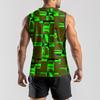 Мужская мода принтованный спортивный повседневный жилет без рукавов