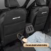Car Seat Back Protector Anti-Kick Mats PU Leather Anti Dirty Pad With Storage Auto Accessories For Mercedes Benz AMG A B C E G IL1