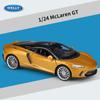 Масштаб 1/24 Welly McLaren GT, модель автомобиля из сплава, литье под давлением, металлические игрушечные автомобили, модель автомобиля, высокая имитация, коллекция, детские подарки
