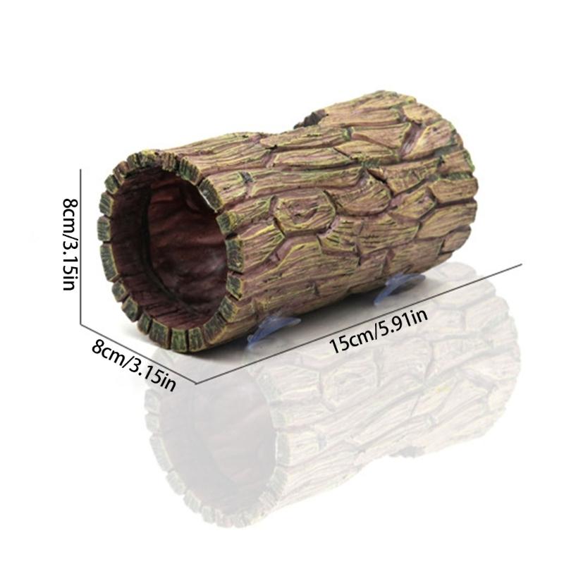 Fish Shelter Cave Tree for Reptiles Fish Tanks Aquarium Decorations Beautiful Appearance Artificial Hideouts Tree Tunnel