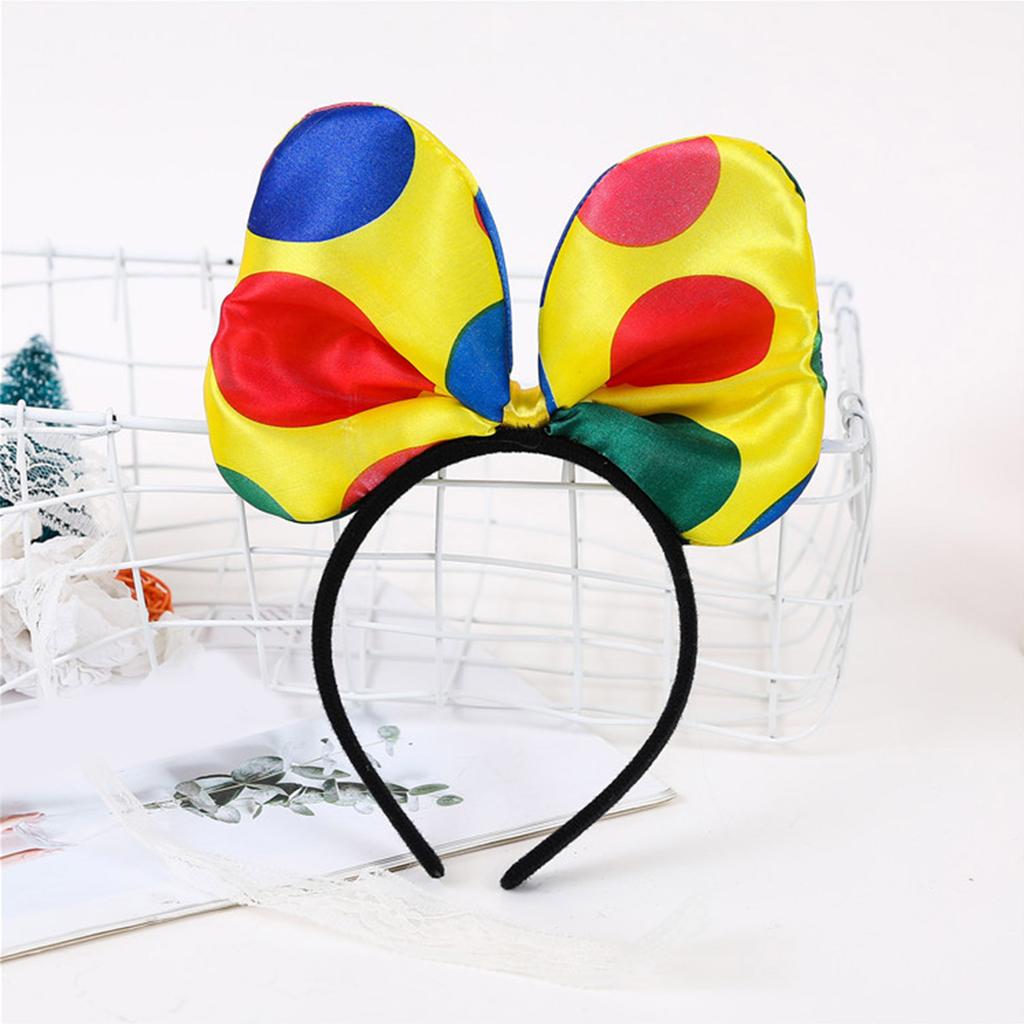 Amusement Park Clown Bow Tie/Necktie/Hairband Universal Men Circus Vintage Show Style Adult Cosplay Party Accessories