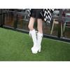Coarse Heel High Boots Women's Waterproof Platform High Heel Long Boots Lace-up Large Size