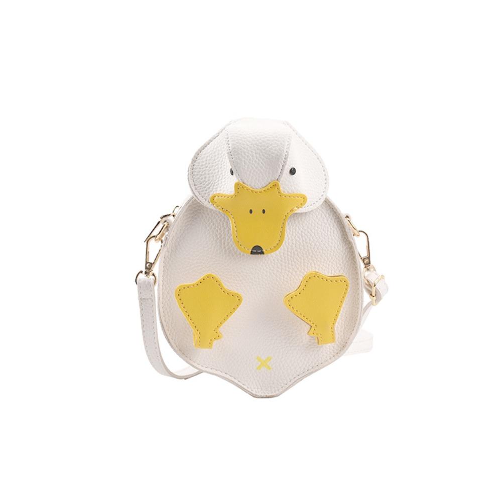 Cute Duck Shape Bag PU Leather Crossbody Bag Fashion Cartoon Duck Bag Girls