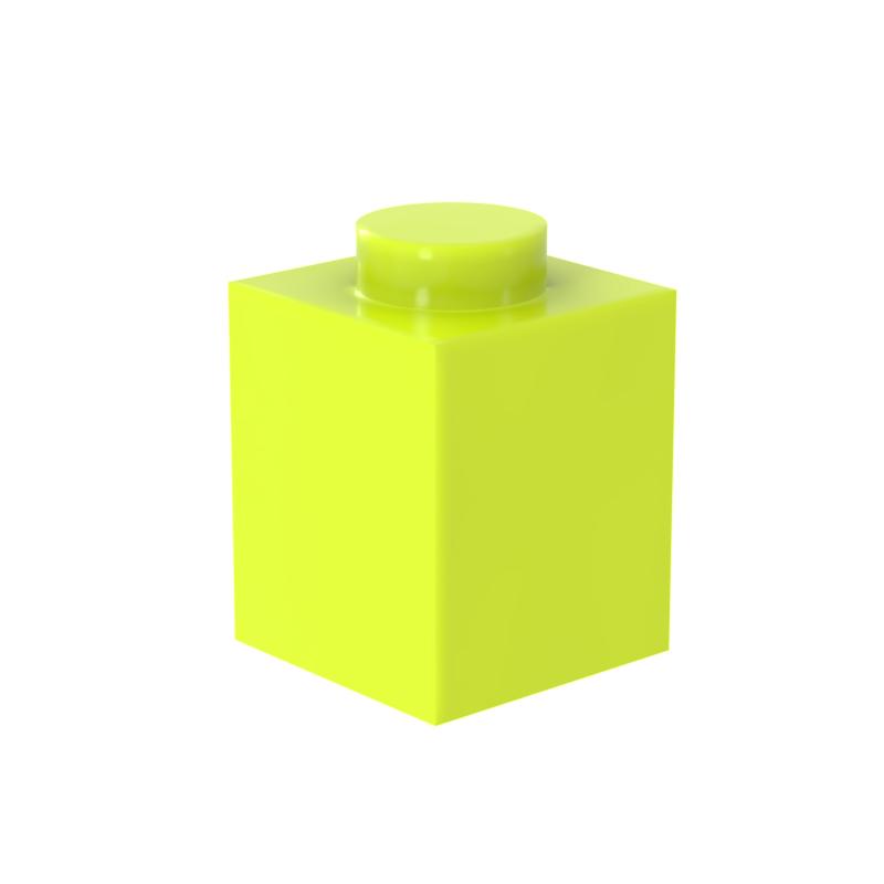 [FunBrick] 20 ШТ. Классические Строительные Блоки для DIY Толстые Фигурки Кирпичики 1x1 Точки Образовательные Креативные Совместимые с 3005 Пластик К