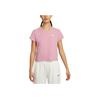 Sportswear Club Fashion Comfortable Versatile Short Sleeve T-Shirt Women Tops Element-Pink Color-Mixing HF9457-646