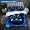 3PCS Flame Logo Design Printed Soft Bedding Set,Including 1pc Duvet Cover And 2pcs Pillowcases Perfect for Bedroom, Dormitory, Fan gift