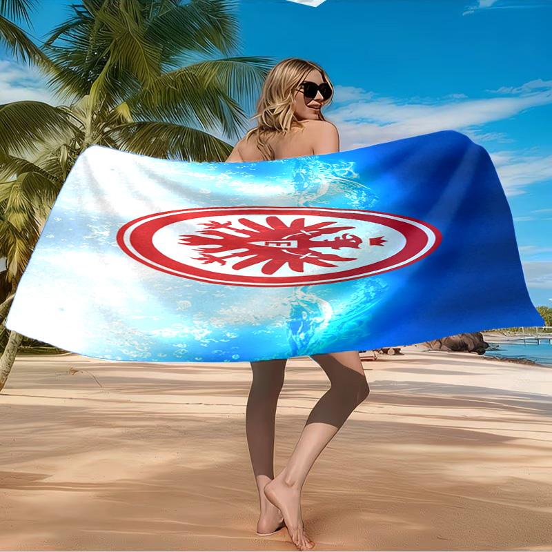 Eintracht FC Crest Beach Towel Microfiber Beach Towel, Lightweight and Quick-Dry, for Summer Travel, Swimming Pool Fan Birthday Gift