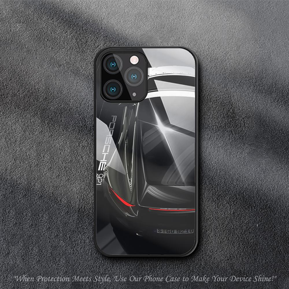 Роскошный Чехол для Автомобиля Porsche GT3 для iPhone Samsung Galaxy Redmi Note S 17 16 15 14 13 20 24 25 54 Pro Max Ultra Fe Air Закаленное Стекло