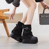 Women's 14cm Platform Martin Boots 2025: Trendy Mid-Calf Buckle Boots for Autumn/Winter