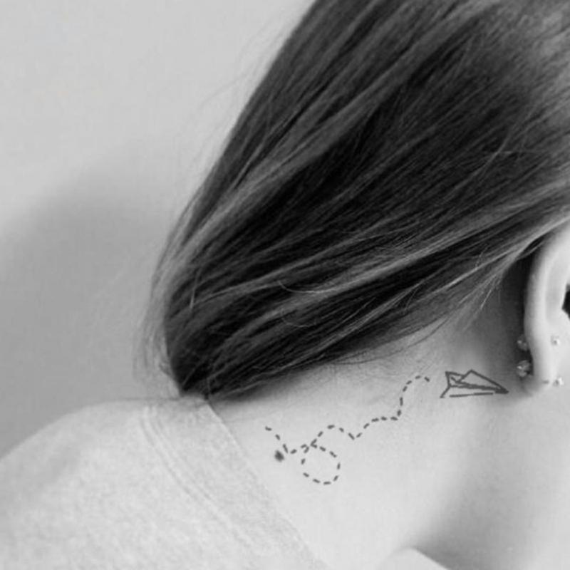 2 шт./набор Геометрические временные татуировки для тела, рук, ног, водостойкие флеш-тату-наклейки