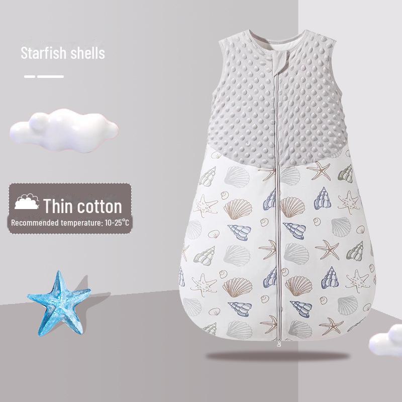 Спальный мешок Bazaitu Baby Cotton Anti-Kick - жилет для новорожденных весной и осенью