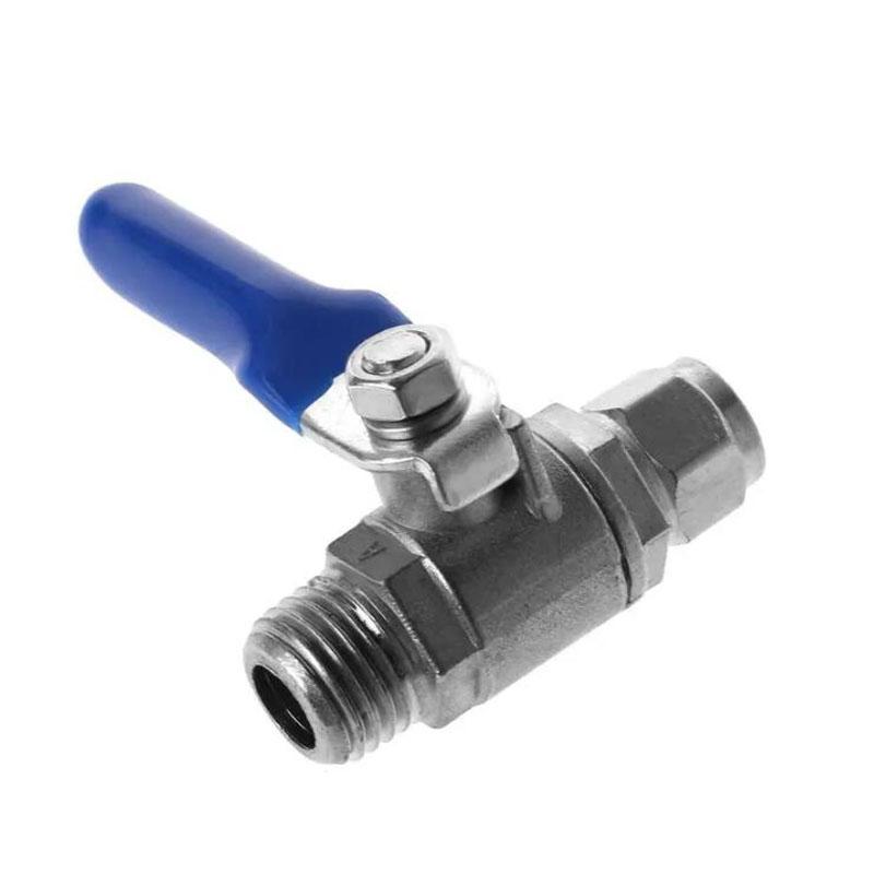 Water Purifier Reverse Osmosis Tee Inlet Ball Valve Set 1/2" BSP To 1/4" Tube