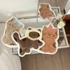 Мягкое и милое кошачье полотенце для рук, Быстросохнущее, С петлей для подвешивания, Милое мультяшное полотенце, Бытовое полотенце для рук для кухни и ванной
