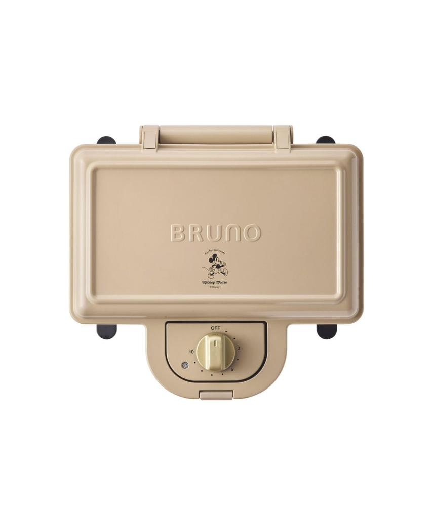 BRUNO DISNEY Disney Hot Sand Maker Double Electric Ear Burning Present Gift Ningyoyaki Cute Mickey Beige BOE136-BE
