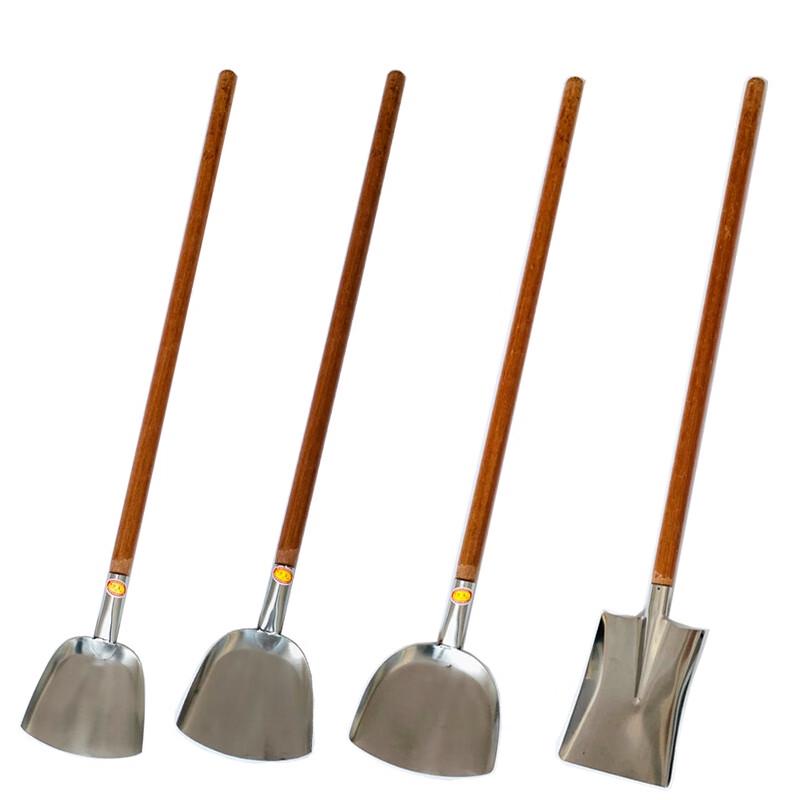 MOLUONA Stainless Steel Wooden Handle Wok Spatula Set