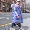 Keep Warm Winter Jacket Girls Coat Fashion Waterproof Shiny Hooded Children Outerwear Clothing Teenage Kids Parka