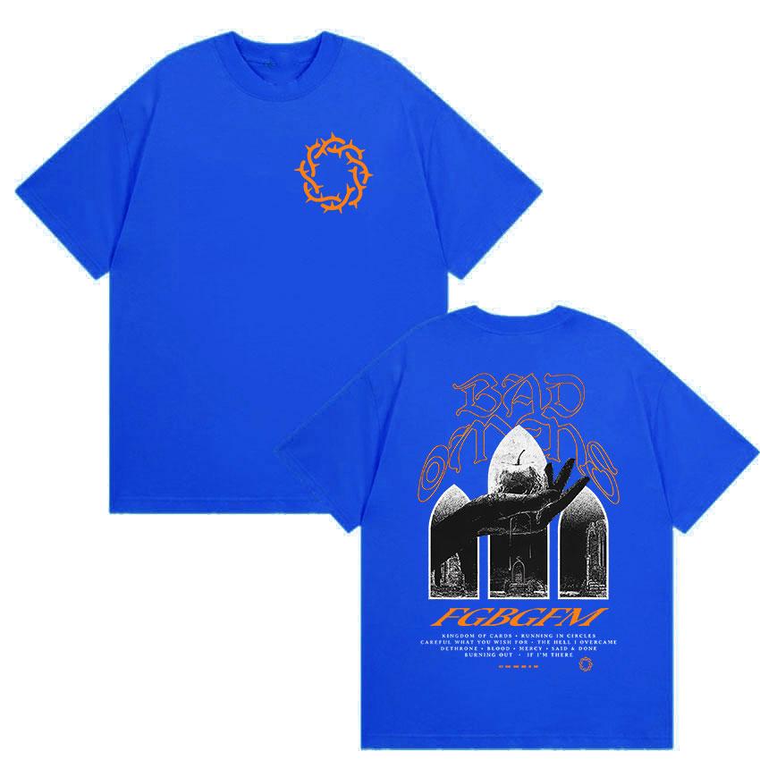 Rock Band Bad Omens Tour 2026 Graphic T Shirt Men Women Vintage High Quality Fashion Tshirts Tops 100 Cotton Oversized Tshirt