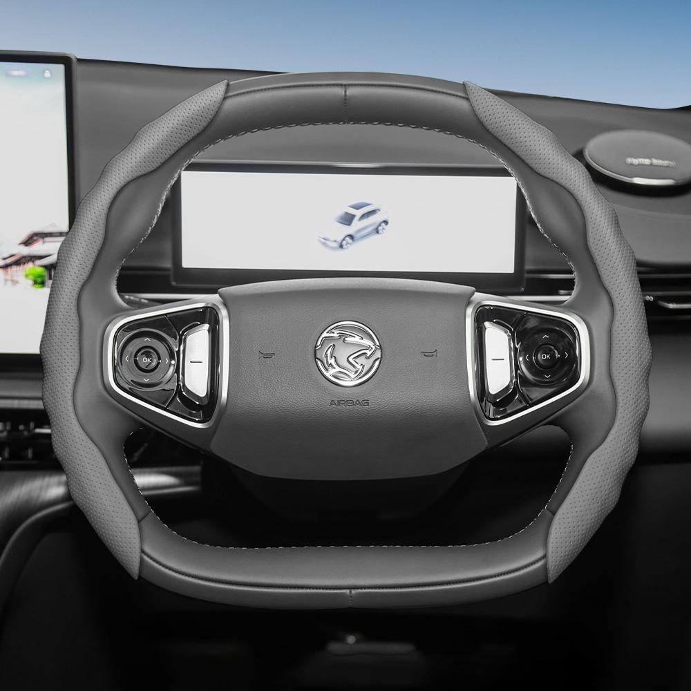 Подходит для чехла на руль Proton, Спортивный дизайн в форме волны, Дышащая кожа, Сегментированный влагопоглощающий защитный чехол на руль,