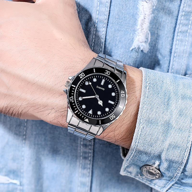 Good Luxury Luminous Quartz Sports Wristwatch Fashionable With Stainless Steel Stra Men's Watch New
