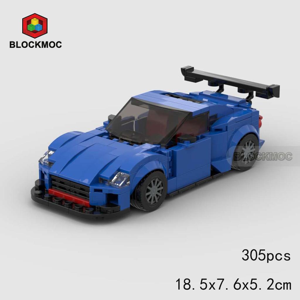 MOC Кубики Синий BRZ STi WRX K508 22b Sti Гоночный Спортивный Автомобиль Гонщик Строительные Блоки Креативные Гаражные Игрушки для Мальчика
