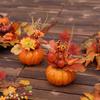 Halloween Foam Fake Pumpkins Maple Leaf Autumn Home Table Decoration Halloween Party Decor