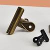 1.97 Inch/5cm Vintage Bronze Metal Clip Bronze Document Storage Ticket Clip  Office