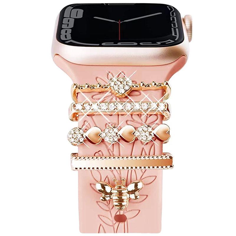 Универсальное силиконовое декоративное кольцо для ремешка Apple Watch