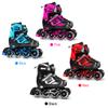 Adjustable Illuminating Inline Skates with Light Up Wheels for Kids and Youth Girls Boys Inline